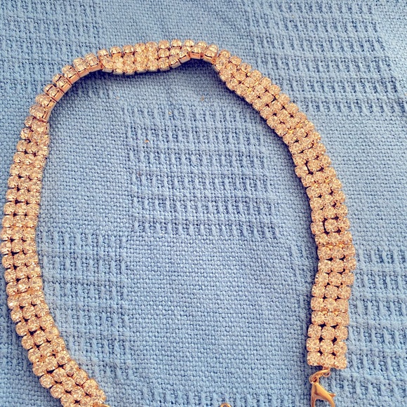 Rhinestone choker necklace. Unused . - Picture 4 of 4
